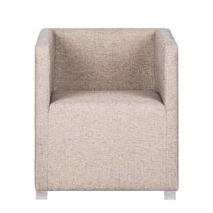 Fauteuil cocktail Carmen Tissu structuré - Beige