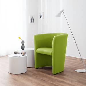 Fauteuil cocktail Wagait Imitation cuir - Vert pomme