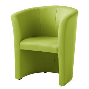 Fauteuil cocktail Sinclair Imitation cuir - Vert pomme