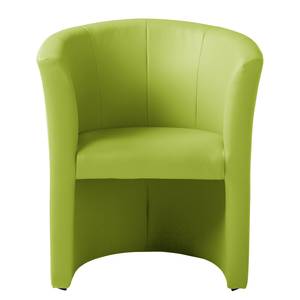 Fauteuil cocktail Sinclair Imitation cuir - Vert pomme