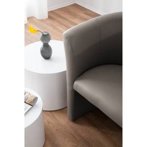 Fauteuil cocktail Wagait Imitation cuir - Gris