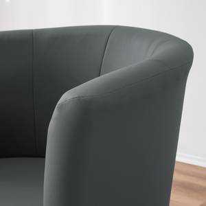 Fauteuil cocktail Sinclair Imitation cuir - Gris