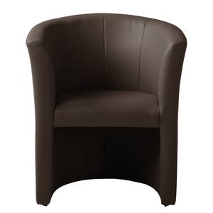 Fauteuil cocktail Wagait Imitation cuir - Mocca