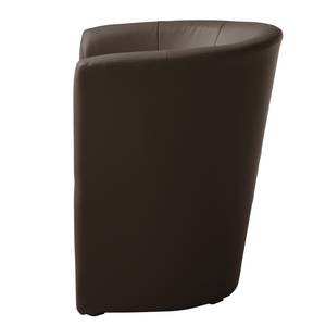 Fauteuil cocktail Wagait Imitation cuir - Mocca