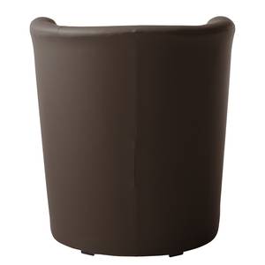 Fauteuil cocktail Wagait Imitation cuir - Mocca