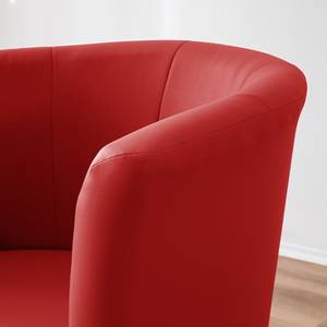 Cocktailfauteuil Sinclair kunstleer - Rood