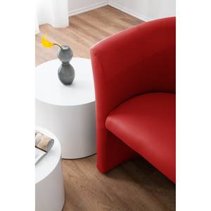 Fauteuil cocktail Wagait Imitation cuir - Rouge