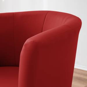 Fauteuil cocktail Sinclair Imitation cuir - Rouge