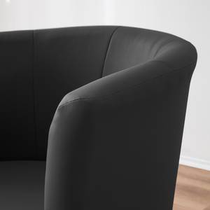 Fauteuil cocktail Wagait Imitation cuir - Noir