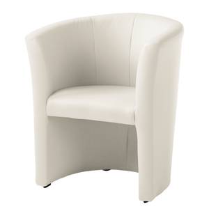 Fauteuil cocktail Wagait Imitation cuir - Blanc