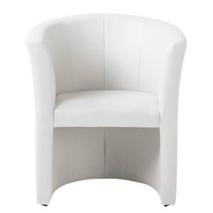 Fauteuil cocktail Sinclair Imitation cuir - Blanc