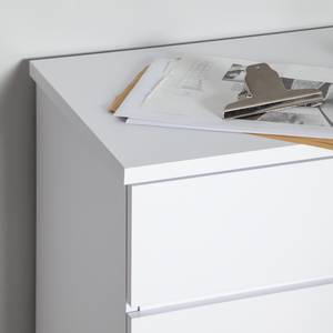 Bureau d'angle Filipo Blanc froid - Blanc