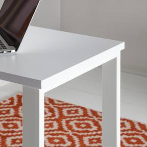 Bureau d'angle Filipo Avec porte coulissante - Blanc froid