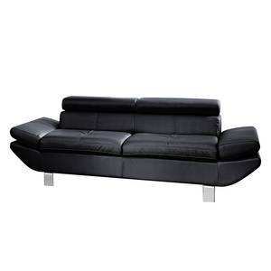 Sofa Fries (2-Sitzer) Kunstleder Schwarz