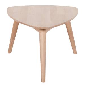 Tavolino Finsby Legno massello di faggio - Faggio oliato bianco - 70 x 50 cm