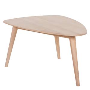 Table basse en bois massif FINSBY Hêtre massif - Hêtre blanc huilé - 90 x 60 cm