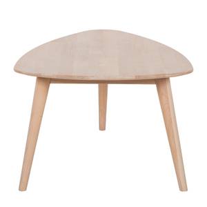 Table basse en bois massif FINSBY Hêtre massif - Hêtre blanc huilé - 90 x 60 cm