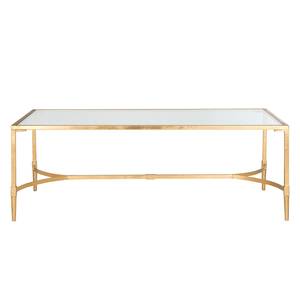 Tavolino da salotto Antwan Ferro/Vetro - Oro