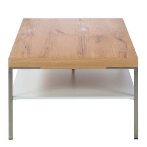 Salontafel Anzio Balkeneikenhout/Wit - 110x65cm