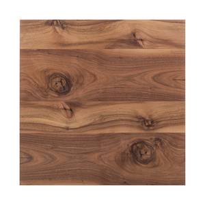 Salontafel Anzio Knoestig notenboomhout/Mat wit - 75x75cm