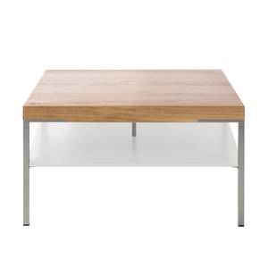 Salontafel Anzio Balkeneikenhout/Wit - 75x75cm