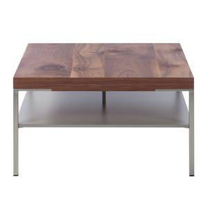 Table basse Anzio Noyer ramageux / Tourbe mat - 75 x 75 cm