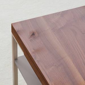 Table basse Anzio Noyer ramageux / Tourbe mat - 110 x 65 cm