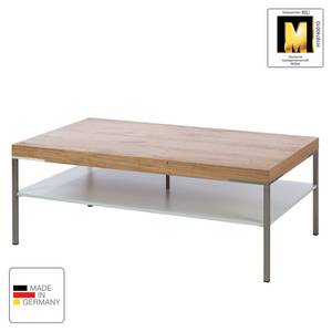 Table basse Anzio Chêne de poutre / Blanc - 110 x 65 cm