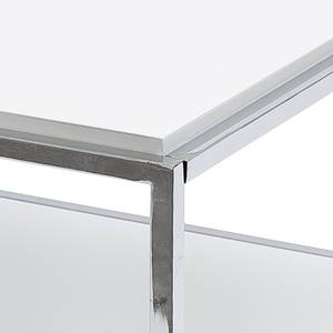 Table basse Atasa Blanc brillant - 80 x 80 cm