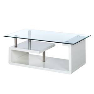 Table basse Cassy Blanc brillant