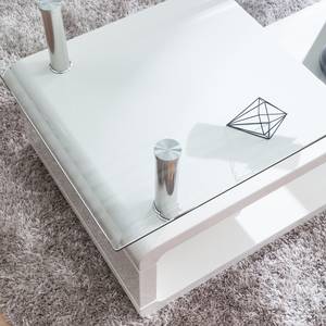 Table basse Cassy Blanc brillant