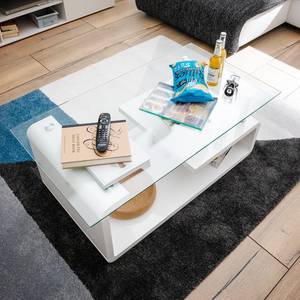 Table basse Cassy Blanc brillant