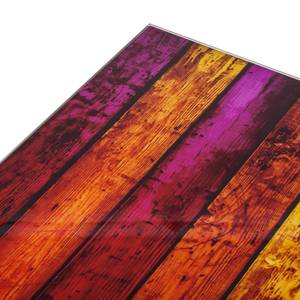 Table basse Colorful Verre multicolore / Acier noir