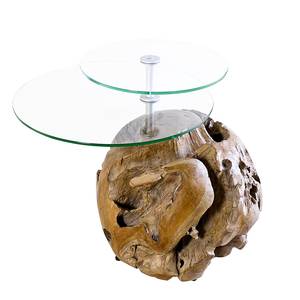 Tavolo da salotto Cristobal I Legno massello di teak cerato/satinato