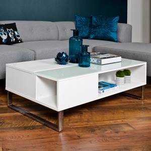 Table basse Dahlia Blanc brillant / Blanc