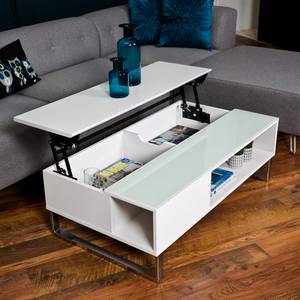 Table basse Dahlia Blanc brillant / Blanc