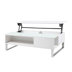 Table basse Dahlia Blanc brillant / Blanc