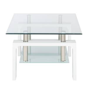 Salontafel Dokka glas/hoogglans wit