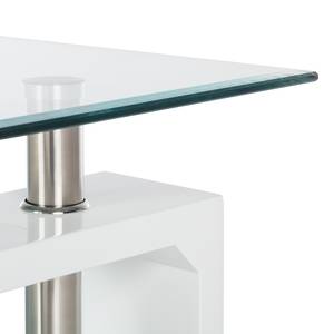 Salontafel Dokka glas/hoogglans wit