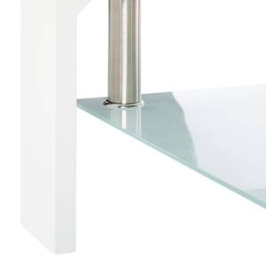 Table basse Dokka Verre / Blanc brillant