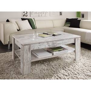 Table basse Elliot Imitation pin blanc