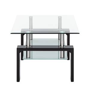 Tavolino da salotto Glassy Vetro trasparente/Nero