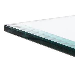 Salontafel Glassy transparant/zwart glas