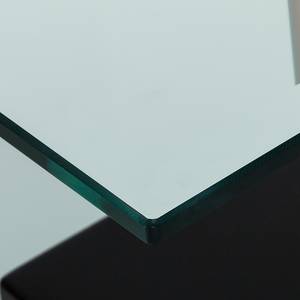 Salontafel Glassy transparant/zwart glas