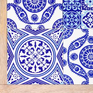 Table basse Ibiza Manguier massif / Céramique - Manguier / Bleu