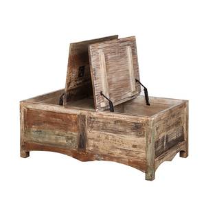 Table-coffre India Manguier massif verni - 115 x 67 cm