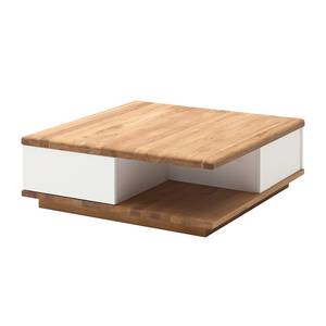 Table basse Inessa Marron - En partie en bois massif - 85 x 30 x 85 cm