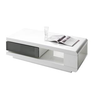 Table basse Janos (inclinable) Blanc brillant