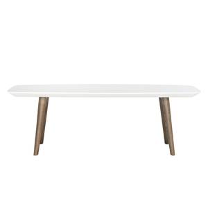 Table basse Josiah I Fer - Blanc / Marron