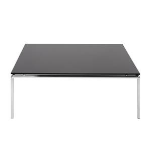 Table basse Julian Verre / Acier inoxydable - Noir